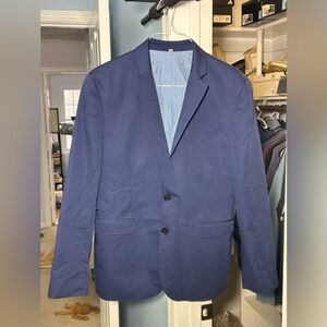 Express Men's Blue Suit 40R - Jacket & Pants Included - Pants 34x32